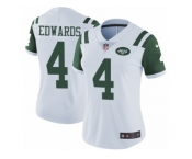 Women's Nike New York Jets #4 Lac Edwards Vapor Untouchable Limited White NFL Jersey
