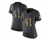 Women's Nike New York Jets #41 Buster Skrine Limited Black 2016 Salute to Service NFL Jersey