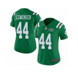 Women's Nike New York Jets #44 Corey Lemonier Limited Green Rush NFL Jersey