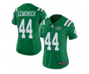 Women's Nike New York Jets #44 Corey Lemonier Limited Green Rush NFL Jersey