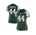 Women's Nike New York Jets #44 Corey Lemonier Limited Green Team Color NFL Jersey