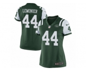 Women's Nike New York Jets #44 Corey Lemonier Limited Green Team Color NFL Jersey