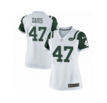 Women's Nike New York Jets #47 Kellen Davis Limited White NFL Jersey