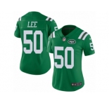 Women's Nike New York Jets #50 Darron Lee Limited Green Rush NFL Jersey