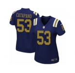 Women's Nike New York Jets #53 Mike Catapano Limited Navy Blue Alternate NFL Jersey
