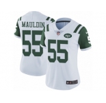 Women's Nike New York Jets #55 Lorenzo Mauldin Vapor Untouchable Limited White NFL Jersey