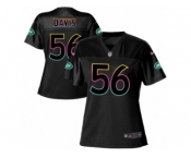 Women's Nike New York Jets #56 DeMario Davis Game Black Fashion NFL Jersey