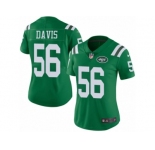 Women's Nike New York Jets #56 DeMario Davis Limited Green Rush NFL Jersey