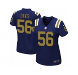 Women's Nike New York Jets #56 DeMario Davis Limited Navy Blue Alternate NFL Jersey