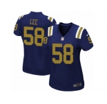 Women's Nike New York Jets #58 Darron Lee Limited Navy Blue Alternate NFL Jersey