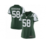 Women's Nike New York Jets #58 Erin Henderson Limited Green Team Color NFL Jersey