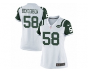 Women's Nike New York Jets #58 Erin Henderson Limited White NFL Jersey