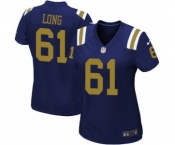 Women's Nike New York Jets #61 Spencer Long Game Navy Blue Alternate NFL Jersey