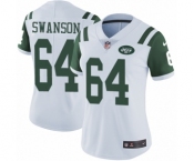 Women's Nike New York Jets #64 Travis Swanson White Vapor Untouchable Elite Player NFL Jersey