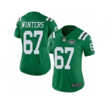 Women's Nike New York Jets #67 Brian Winters Limited Green Rush NFL Jersey