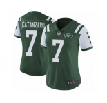 Women's Nike New York Jets #7 Chandler Catanzaro Vapor Untouchable Limited Green Team Color NFL Jersey