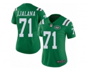 Women's Nike New York Jets #71 Ben Ijalana Limited Green Rush NFL Jersey