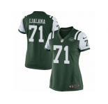 Women's Nike New York Jets #71 Ben Ijalana Limited Green Team Color NFL Jersey