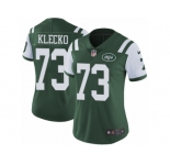 Women's Nike New York Jets #73 Joe Klecko Vapor Untouchable Limited Green Team Color NFL Jersey