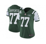 Women's Nike New York Jets #77 James Carpenter Vapor Untouchable Limited Green Team Color NFL Jersey