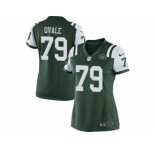 Women's Nike New York Jets #79 Brent Qvale Limited Green Team Color NFL Jersey