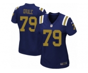 Women's Nike New York Jets #79 Brent Qvale Limited Navy Blue Alternate NFL Jersey