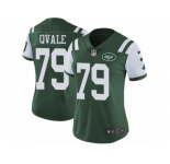 Women's Nike New York Jets #79 Brent Qvale Vapor Untouchable Limited Green Team Color NFL Jersey