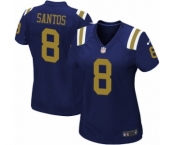 Women's Nike New York Jets #8 Cairo Santos Elite Navy Blue Alternate NFL Jersey