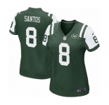 Women's Nike New York Jets #8 Cairo Santos Game Green Team Color NFL Jersey