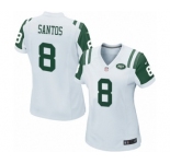 Women's Nike New York Jets #8 Cairo Santos Game White NFL Jersey