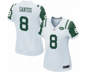 Women's Nike New York Jets #8 Cairo Santos Game White NFL Jersey