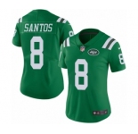 Women's Nike New York Jets #8 Cairo Santos Limited Green Rush Vapor Untouchable NFL Jersey