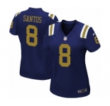Women's Nike New York Jets #8 Cairo Santos Limited Navy Blue Alternate NFL Jersey