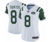 Women's Nike New York Jets #8 Cairo Santos White Vapor Untouchable Elite Player NFL Jersey