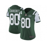 Women's Nike New York Jets #80 Wayne Chrebet Vapor Untouchable Limited Green Team Color NFL Jersey