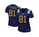Women's Nike New York Jets #81 Quincy Enunwa Limited Navy Blue Alternate NFL Jersey