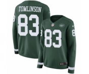 Women's Nike New York Jets #83 Eric Tomlinson Limited Green Therma Long Sleeve NFL Jersey
