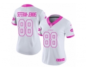 Women's Nike New York Jets #88 Austin Seferian-Jenkins Limited White Pink Rush Fashion NFL Jersey