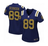 Women's Nike New York Jets #89 Chris Herndon Game Navy Blue Alternate NFL Jersey