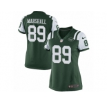Women's Nike New York Jets #89 Jalin Marshall Limited Green Team Color NFL Jersey
