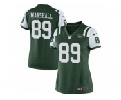 Women's Nike New York Jets #89 Jalin Marshall Limited Green Team Color NFL Jersey