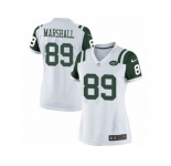 Women's Nike New York Jets #89 Jalin Marshall Limited White NFL Jersey