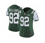 Women's Nike New York Jets #92 Leonard Williams Vapor Untouchable Limited Green Team Color NFL Jersey