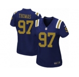 Women's Nike New York Jets #97 Lawrence Thomas Limited Navy Blue Alternate NFL Jersey