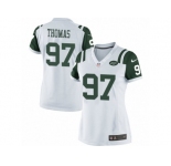 Women's Nike New York Jets #97 Lawrence Thomas Limited White NFL Jersey