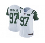 Women's Nike New York Jets #97 Lawrence Thomas Vapor Untouchable Limited White NFL Jersey