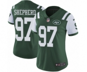 Women's Nike New York Jets #97 Nathan Shepherd Green Team Color Vapor Untouchable Elite Player NFL Jersey