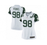 Women's Nike New York Jets #98 Mike Pennel Limited White NFL Jersey