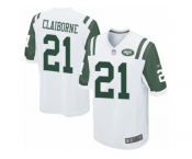 Youth Nike New York Jets #21 Morris Claiborne Game White NFL Jersey