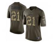 Youth Nike New York Jets #21 Morris Claiborne Limited Green Salute to Service NFL Jersey